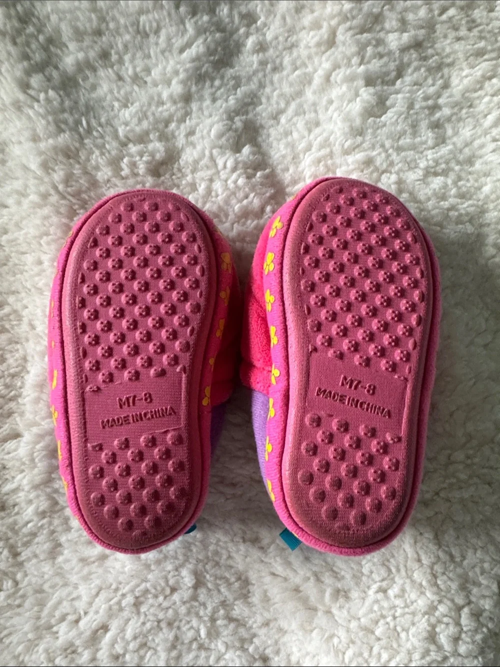 Paw Patrol Pink Plush Character Slippers with Teal Lining